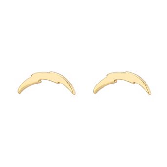 Women's LUV AJ Gold Los Angeles Chargers Logo Stud Earrings
