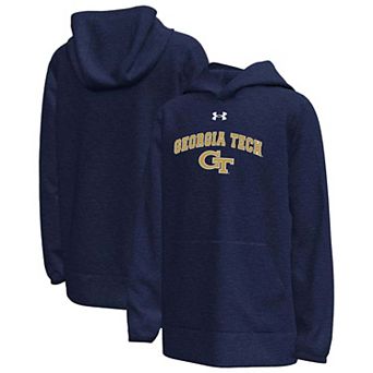Youth Under Armour Navy Georgia Tech Yellow Jackets Fleece Pullover Hoodie