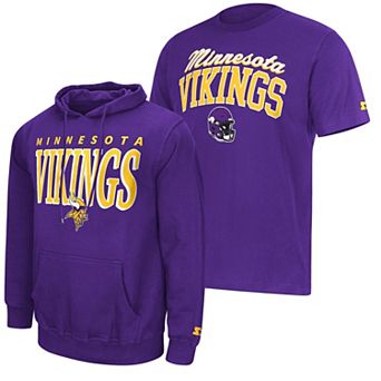 Men's Starter Purple Minnesota Vikings Logo T-Shirt & Hoodie Set