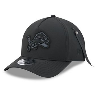 Men's New Era x Alpha Industries Black Detroit Lions A-Frame 9FORTY Adjustable Hat