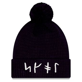 Youth New Era Purple Minnesota Vikings 2026 Rivalries Collection Sideline Cuffed Knit Hat with Pom