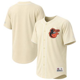 Men's Stitches Cream Baltimore Orioles Fashion Jersey