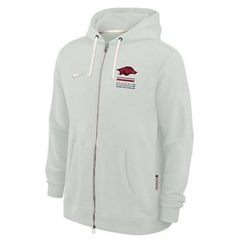 Men's Nike Gray Arkansas Razorbacks 2026 Sideline Dri-FIT Full-Zip Hoodie