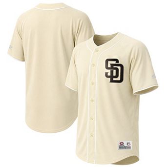 Men's Stitches Cream San Diego Padres Fashion Jersey