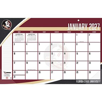 Florida State Seminoles 17" x 11" Desk Pad Calendar
