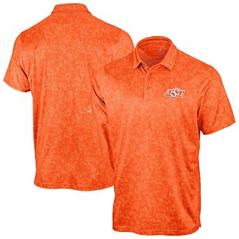Men's Antigua Orange Oklahoma State Cowboys Lush Polo