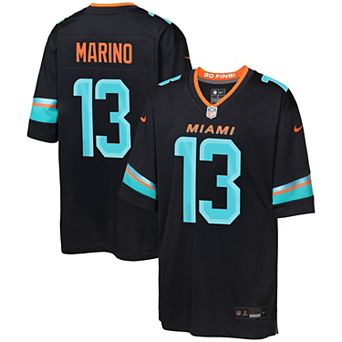 Youth Nike Dan Marino Pitch Blue Miami Dolphins Rivalries Collection Game Jersey