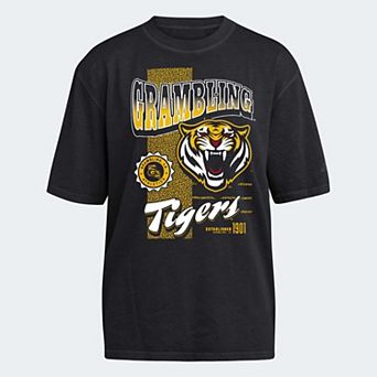 Women's adidas Black Grambling Tigers Premium Fashion T-Shirt