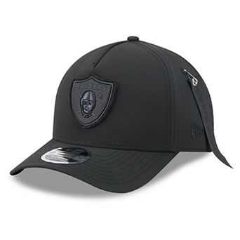 Men's New Era x Alpha Industries Black Las Vegas Raiders A-Frame 9FORTY Adjustable Hat