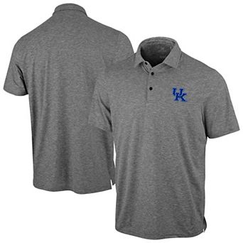 Men's Antigua Heather Black Kentucky Wildcats Static Polo