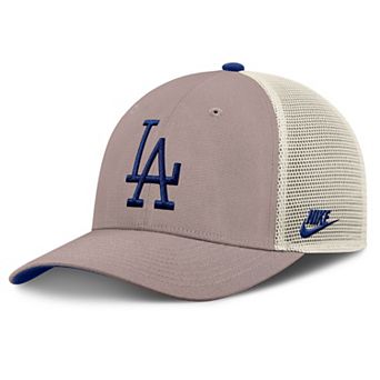 Men's Nike Khaki Los Angeles Dodgers Rise Adjustable Trucker Hat