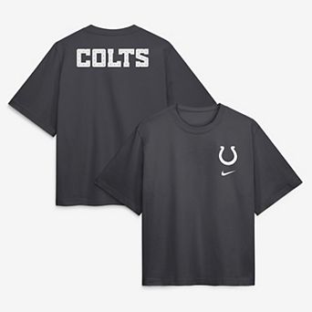 Women's Nike Anthracite Indianapolis Colts 2026 Rivalries Collection Boxy T-Shirt