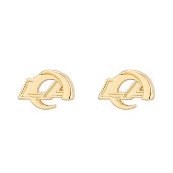 Women's LUV AJ Gold Los Angeles Rams Logo Stud Earrings