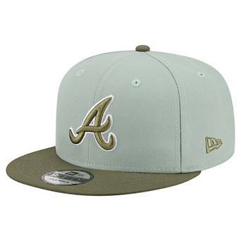 Men's New Era Light Green/Olive Atlanta Braves Color Pack 9FIFTY Snapback Hat