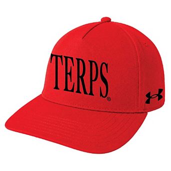 Unisex Under Armour Red Maryland Terrapins Blitzing Accent 5-Panel Adjustable Hat