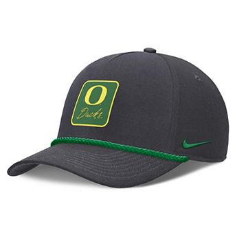 Unisex Nike Anthracite Oregon Ducks Script Rope Rise Adjustable Hat