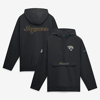 Men's Nike Black Jacksonville Jaguars 2026 Rivalries Collection Sideline Anorak Half-Zip Jacket
