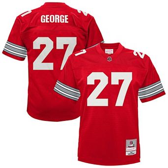 Youth Mitchell & Ness Eddie George Scarlet Ohio State Buckeyes Throwback Football Jersey