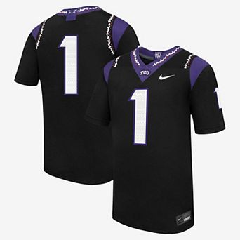 Men's Nike Black TCU Horned Frogs Replica Football Jersey