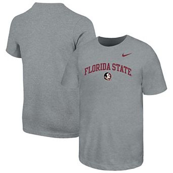 Youth Nike Gray Florida State Seminoles Arched Name Drop T-Shirt