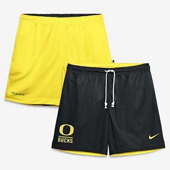 Men's Nike Black/Yellow Oregon Ducks Courtside Reversible Dri-FIT Shorts