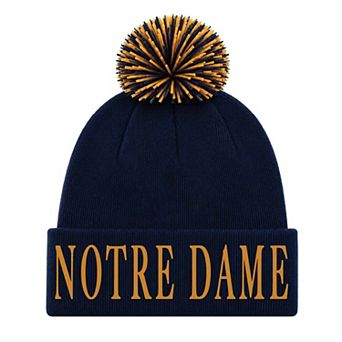 Unisex Under Armour Notre Dame Fighting Irish Navy Cuffed Knit Hat with Pom