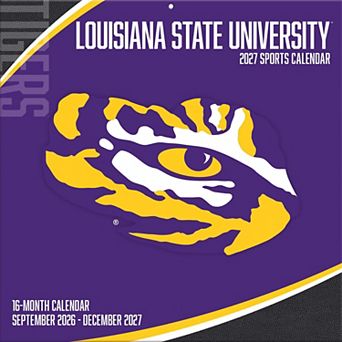 LSU Tigers 2027 12” x 12” Team Wall Calendar