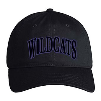 Unisex Under Armour Black Northwestern Wildcats Washed Cotton Adjustable Hat