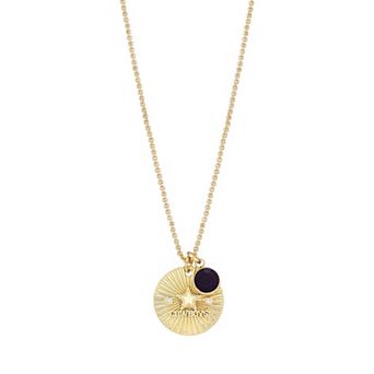 Women's LUV AJ Gold Dallas Cowboys Spiral and Stone Charm Necklace