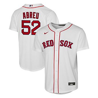 Youth Nike Wilyer Abreu White Boston Red Sox Home Replica Jersey