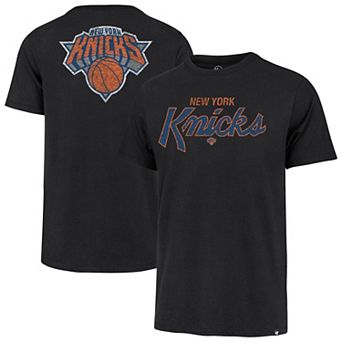Men's '47 Black New York Knicks Crosstown Script Franklin T-Shirt