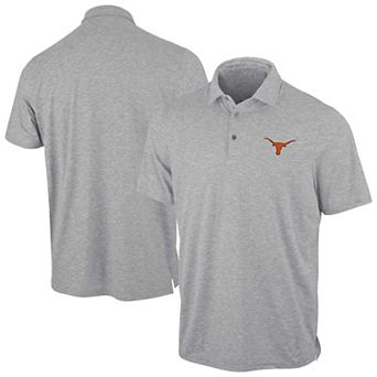 Men's Antigua Heather Gray Texas Longhorns Static Polo