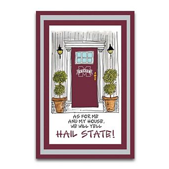 Mississippi State Bulldogs As For Me 12" x 18" Garden Flag
