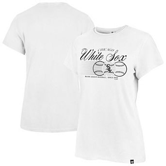 Women's '47 White Chicago White Sox Speed Throw Frankie T-Shirt