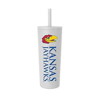 Kansas Jayhawks 24oz. No Spill Straw Tumbler