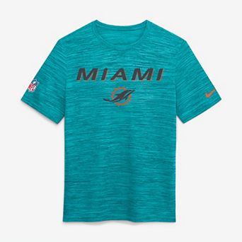 Men's Nike Aqua Miami Dolphins Rivalries Collection Sideline Velocity T-Shirt
