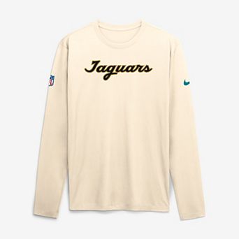 Men's Nike Natural Jacksonville Jaguars 2026 Rivalries Collection Sideline Legend Long Sleeve T-Shirt