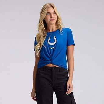 Women's Nike Blue Indianapolis Colts 2026 Rivalries Collection Classic Twist Cropped T-Shirt