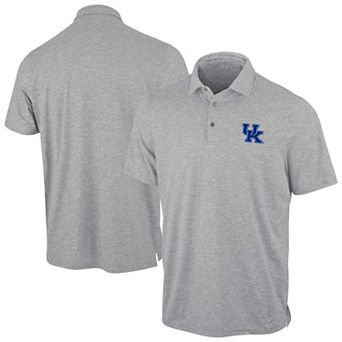 Men's Antigua Heather Gray Kentucky Wildcats Static Polo