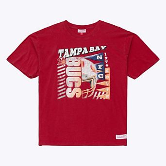 Men's Mitchell & Ness Red Tampa Bay Buccaneers Core Essentials Street Graphic Short Sleeve T-Shirt