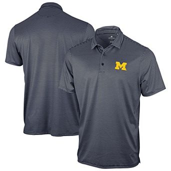 Men's Antigua Navy Michigan Wolverines Eager Polo