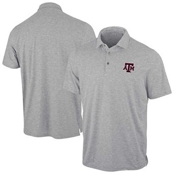 Men's Antigua Heather Gray Texas A&M Aggies Static Polo