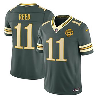 Men's Nike Jayden Reed Green Green Bay Packers 2026 Rivalries Collection Stitched Limited Jersey