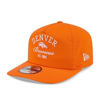 Men's New Era Orange Denver Broncos Stacked 19TWENTY Adjustable Hat