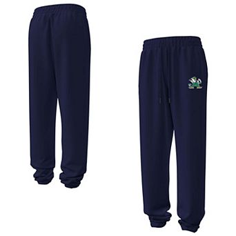 Women's Under Armour Navy Notre Dame Fighting Irish Icon Fleece Puddle Pants