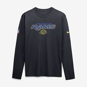 Men's Nike Navy Los Angeles Rams Rivalries Collection Sideline Legend Long Sleeve T-Shirt