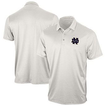 Men's Antigua Gray Notre Dame Fighting Irish Eager Polo