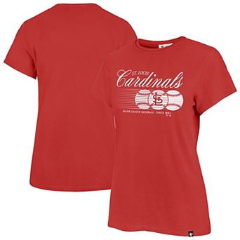 Women's '47 Red St. Louis Cardinals Speed Throw Frankie T-Shirt