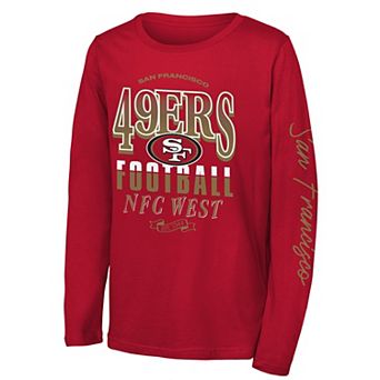 Youth Outerstuff Scarlet San Francisco 49ers Real Ones Long Sleeve T-Shirt