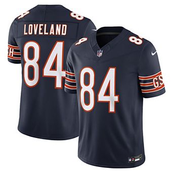 Men's Nike Colston Loveland Navy Chicago Bears Team Vapor F.U.S.E. Stitched Limited Jersey